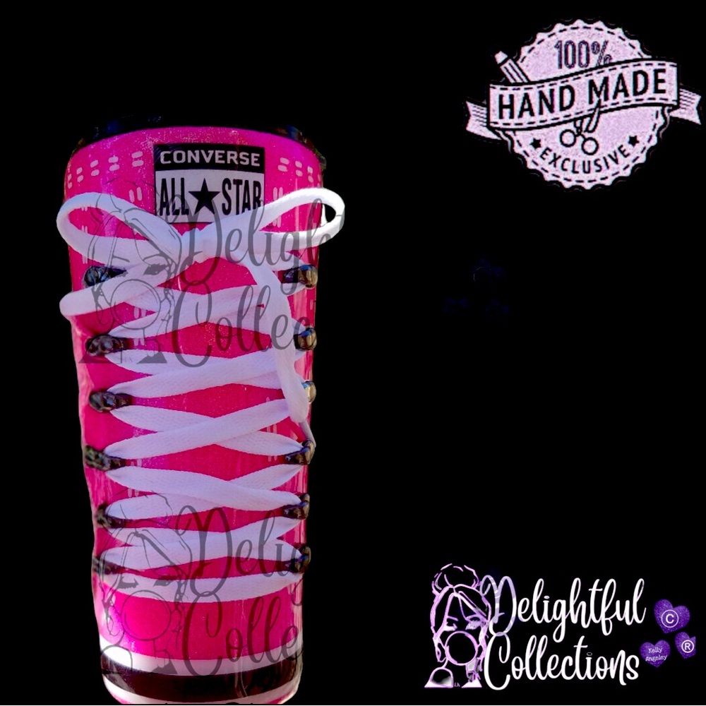 COPY - 20oz Custom Made Converse Shoe glitter tumbler